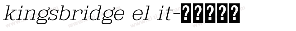 kingsbridge el it字体转换
